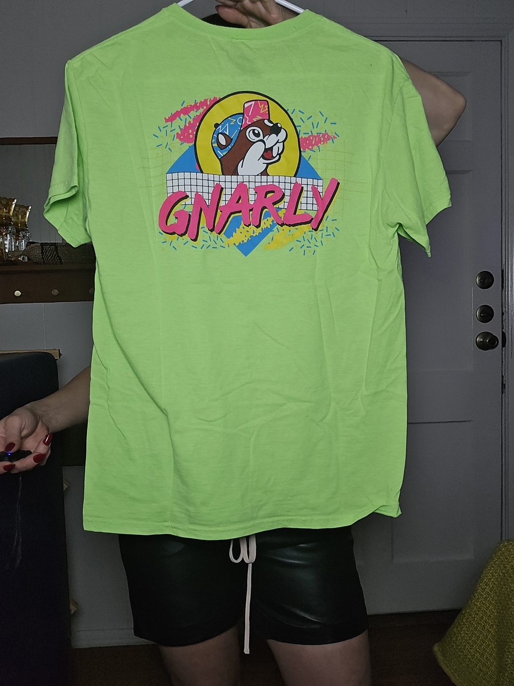Neon Green "GNARLY" Graphic Tee